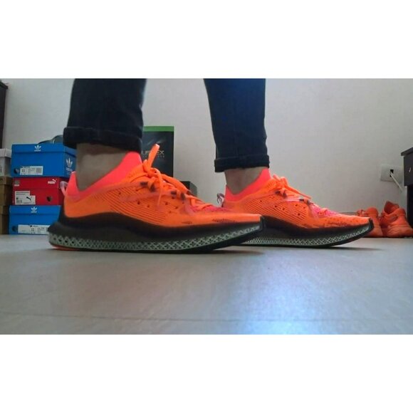 ✨Adidas 4D Fusio Sz 10 Men's Athletic Shoes Sneakers Screaming Orange FY5929✨ - Picture 13 of 13